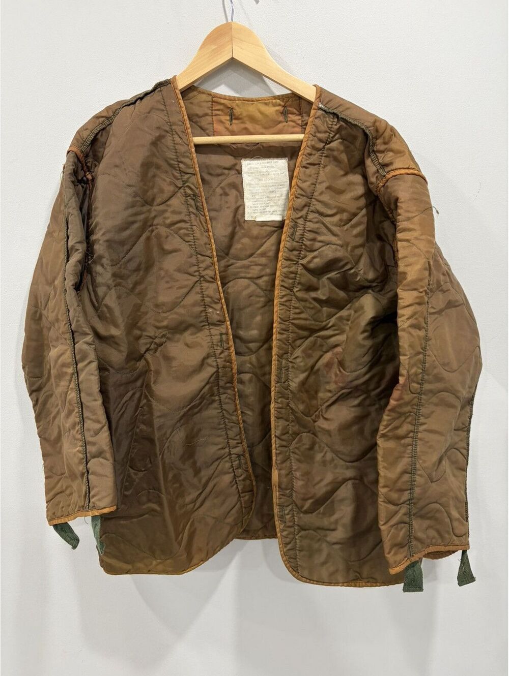 Vintage Brown Liner Jacket Light Quilted